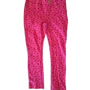 Girls Pink NEW Denim Heart Jeans size 6x
